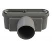 Unidrain udl�bshus 75 mm vandret udl�b m/vandl�s