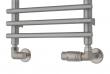 TVS Ventils�t type 220 m/returtermostat, h�jre, vinkell�bende - B�rstet rustfrit st�l