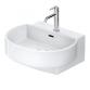Duravit Balcoon 55 h�ndvask t/v�g - 1 hanehul - Hvid - DuraShield