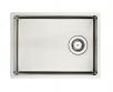 Lavabo DK480 k�kkenvask m/kurveventil - Rustfrit st�l
