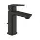 Grohe Cubeo M h�ndvaskarmatur m/l�ft-op bundventil - Mat sort