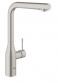 Grohe Essence New k�kkenarmatur m/udtr�k - Supersteel