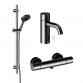 Damixa Silhouet Touchless komplet pakke til badev�relset - B�rstet grafitgr�