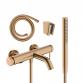hansgrohe Tecturis komplet badekararmatur m/Eco slim h�ndbruser - B�rstet bronze