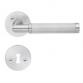 Beslagsboden Design indend�rs d�rh�ndtag m/crystal cut - B�rstet krom