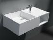 Cass�e 80 h�ndvask t/v�g m/hylde - Uden overl�b - 1 hanehul