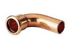 Altech kobber Cu press b�jning 90� med en muffe - 12 mm