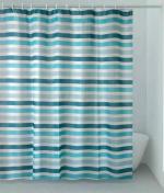 Hefe Stripes badeforh�ng m/bl� striber 120 x 200 cm