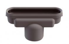 Unidrain udl&oslash;bshus 50 mm lodret udl&oslash;b