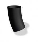 Prefa b�jning 80 mm sort aluminium 40 grader