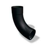 Prefa b�jning 80 mm sort aluminium 85 grader