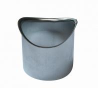 Rheinzink tudstykke 76mm til nedl&oslash;b til 11" tagrende