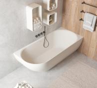 Ideavit Solidnova badekar t/hj�rne 1800 x 800 mm - H�jre - Mat hvid