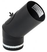 Metalbestos 100 mm 45� kn�r�r m/ renseklap og med keramisk pakning