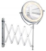 Wenko Brolo kosmetikspejl til v�g - Vendbar m/LED og 3x forst�rrelse