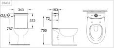 Grohe Bau Ceramic cisterne side-indl&oslash;b