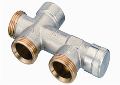 Danfoss RA-KE radiatorkobling med gulvtilslutning til 1-strengsanl�g