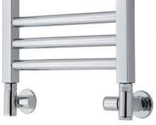 TVS 130 CR vinkelventils�t til kombidrift - Krom