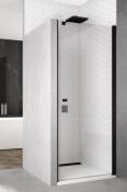 Bath niched�r - 80 cm - Klar glas/sort profil