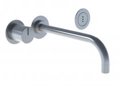 Vola 4921-20 ber�rings frit armatur til indbygning i v�g - B�rstet krom