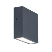 Lutec Architectural Gemini udend�rslampe til v�g - M�rkegr�
