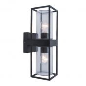 Lutec Tradition Flair dobbelt udend�rslampe til v�g - Mat sort