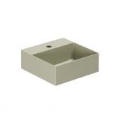 Lavabo Elegance SQ35 h�ndvask t/v�g eller m�bel - 1 hanehul - Nature Green