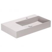 Lavabo Elegance SQ 81 L h�ndvask t/v�g eller m�bel - Uden overl�b - Ash