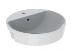 Geberit Variform 50 rund h�ndvask t/delvis nedf�ldning - 1 hanehul