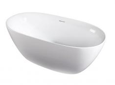 Str�mberg Genoa Oval fritst�ende badekar 1500 x 750 mm