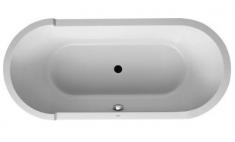 Duravit Starck ovalt badekar t/indbygning - 180 x 80 - 2 rygl�n