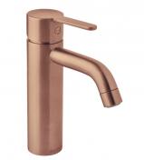 Damixa Silhouet M h�ndvaskbatteri u/bundventil - B�rstet kobber