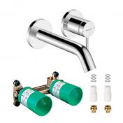 hansgrohe Tecturis S komplet h�ndvaskarmatur til indbygning m/EcoSmart+ - 165 - Krom