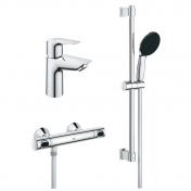 Grohe Precision Start Edge komplet pakke til badev�relse m/WaterSaving