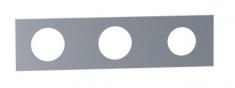 Vola 5003B 3-huls d&aelig;kplade, 230x60 mm, &Oslash;39/&Oslash;39/&Oslash;39 mm Krom 16