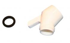 Damixa b�jning m/tap perlespray hvid