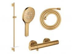 Grohe Rainshower SmartActive komplet brusesystem m/termostat - B�rstet cool sunrise