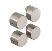 Cool Line spejlbeslag (4 stk.) - Matb&oslash;rstet st&aring;l