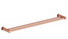 Damixa Silhouet dobbelt h�ndkl�destang - 800 mm - B�rstet kobber