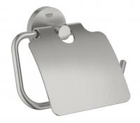 Grohe Essentials toiletrulleholder med l�g - Steel