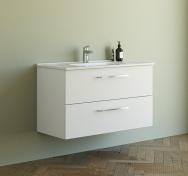 Dansani Mido+ 100 m�bels�t m/Kantate vask - Mat hvid