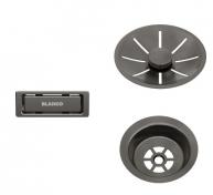 Blanco InFino strainer og firkantet overl&oslash;bsskilt - Satin dark steel