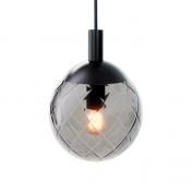 Cass�e Luna pendel m/m�rktonet glas - Mat sort