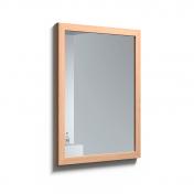 Str&oslash;mberg Rustic spejl m/ramme i massiv eg 60 x 80 - Lys
