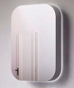 Cass�e Shape spejlskab 50 m/backlight - Alu