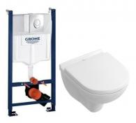 V&B O.novo Compact toiletpakke inkl. cisterne, krom betjeningsplade og s�de m/soft-close
