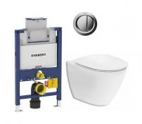 If� Spira Art toiletpakke inkl. s�de m/soft-close, lav cisterne og krom betjening