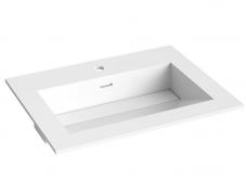 Str�mberg Corian 60 m�belvask - 1 hanehul - Mat hvid