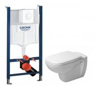 Duravit D-Code RIMless toiletpakke inkl. s�de m/softslose, cisterne og hvid betjening