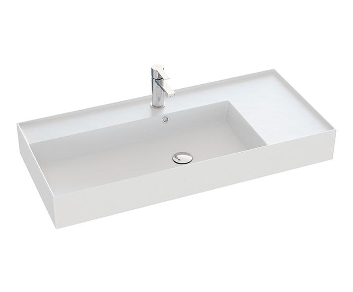 Dansani Luna Azym 101 asymmetrisk h&aring;ndvask t/m&oslash;bel eller v&aelig;g - 1 hanehul